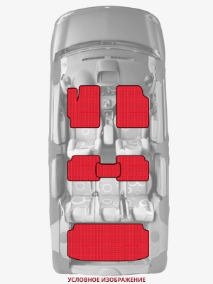 ЭВА коврики «Queen Lux» комплект для Toyota Sprinter Trueno